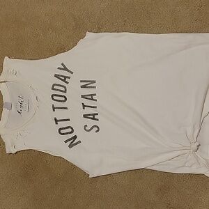 The Light Blonde Not Today Satan Tee Shirt Tank